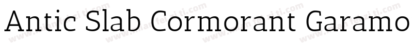 Antic Slab Cormorant Garamond字体转换